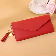 2026 Fashion Women Wallets Simple Zipper Purses Black White Gray Red Long Section Clutch Wallet  Money Bag