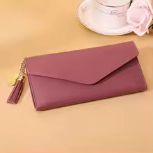 2026 Fashion Women Wallets Simple Zipper Purses Black White Gray Red Long Section Clutch Wallet  Money Bag