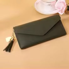 2026 Fashion Women Wallets Simple Zipper Purses Black White Gray Red Long Section Clutch Wallet  Money Bag